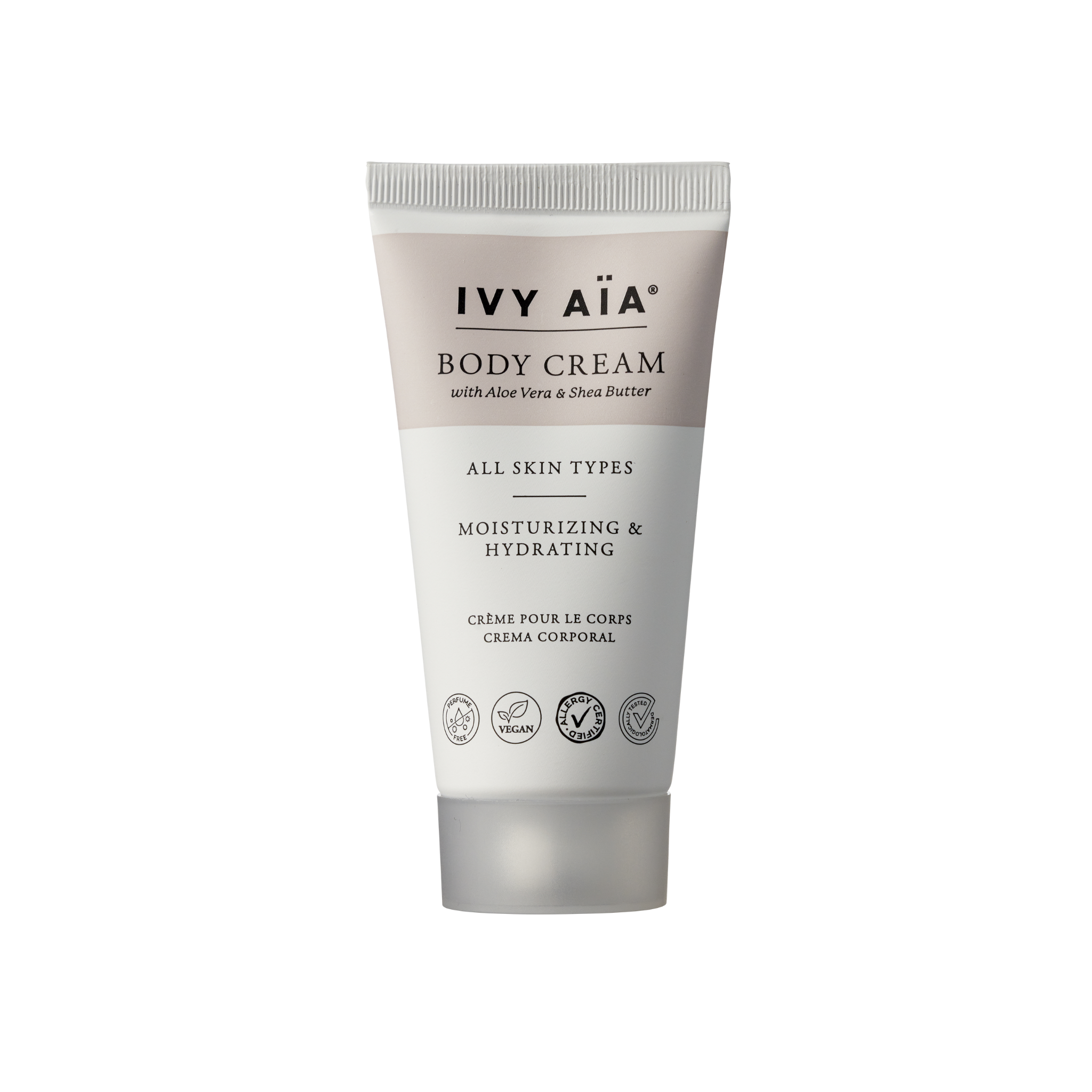 Ivy Aïa Hydrating Body Cream, resor storlek 30 ml.