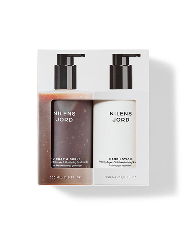 Nilens Jord - Hand Scrub & Hand Lotion - Presentask