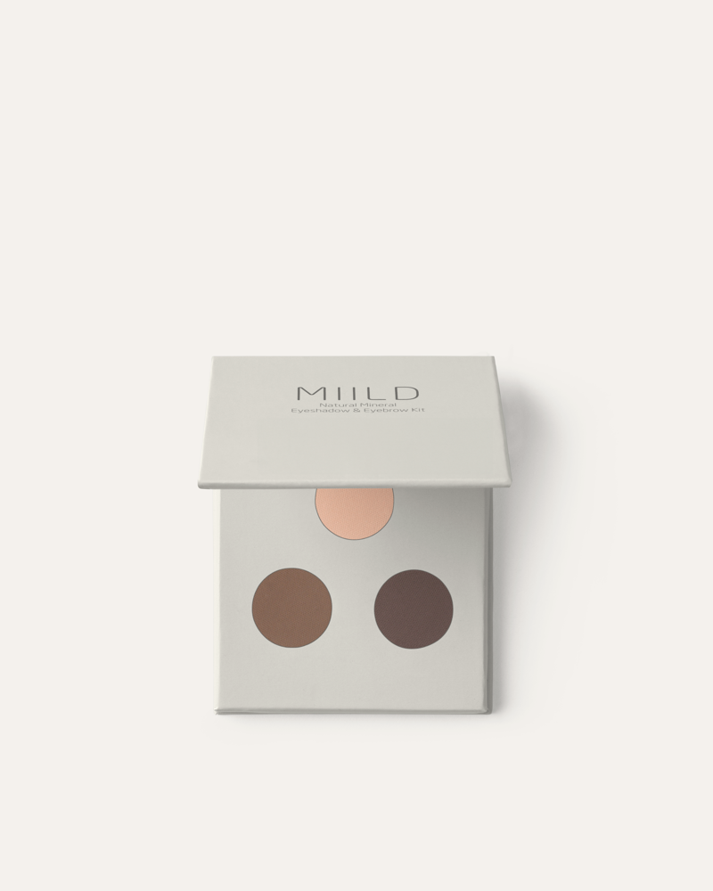 Miild Natural Mineral Eyeshadow & Eyebrow Kit - 02 Mörksten