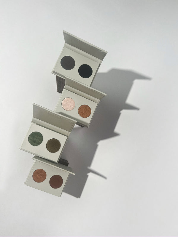 Miild Natural Mineral Eyeshadow Duo - Black Gloomy