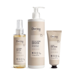 Du tilføjede <b><u>Derma Eco Skin Caring Kit - 3 st.</u></b> til din kurv.